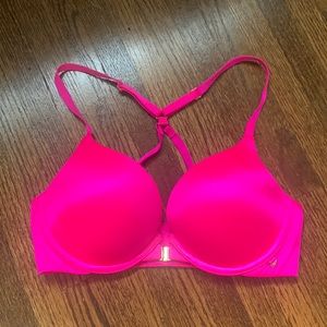 Victoria’s Secret 32C hot pink push-up bra